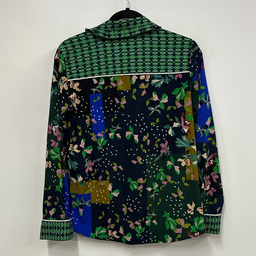 CAbi Multicolor bronco blouse Floral Patterned Shirt S 5520 - Picture 8 of 9